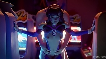 Get Ready For Some Steamy Action With D.Va'S Big Boobs And Ass In This Sfm Compilation