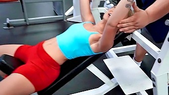 European And American Beauties Get Sweaty On The Treadmill And In The Bedroom