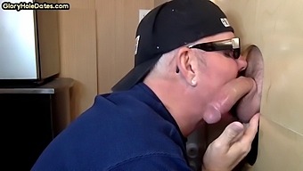 Gay Man Displays Deepthroat Techniques And Masturbates At Glory Hole