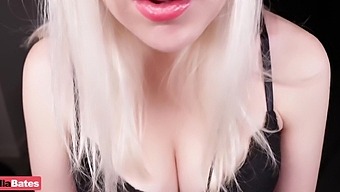 Experience A Pov Blowjob With This Solo Video Featuring A Stunning Blonde