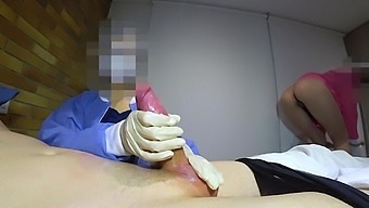 Sexy Nurse Gives A Handjob And Gets Her Ass Ridden By A Big Cock